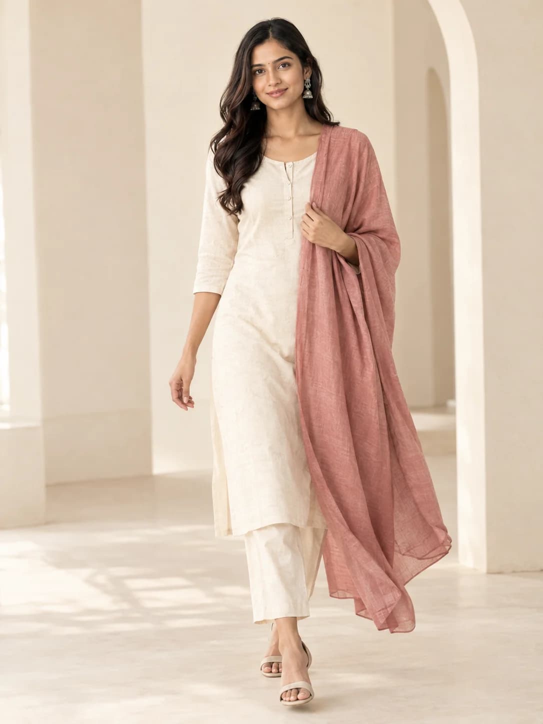 Earth Rose Cotton Lightweight Dupatta product image — Earth Rose thumbnail 2
